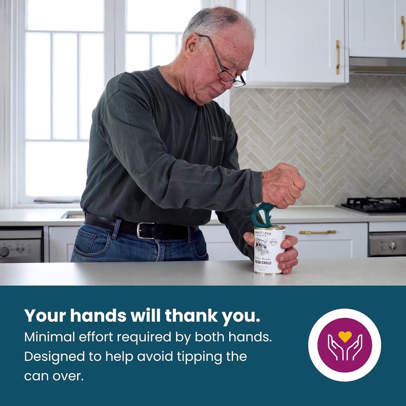 DEX - Ring Pull Can Opener, Pop Can Opener for Seniors, Arthritis, and Parkinson’s, Easy Open, Ergonomic Handle with Comfortable Grip. Perfect for Soda, Pet Food, and More (Teal) - Image 3